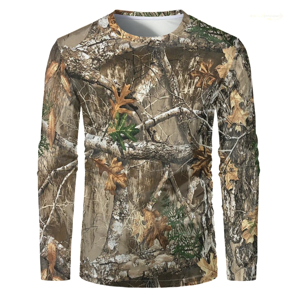 Kemeja Lengan Panjang Pria den - Outdoor Hunting Prints ulasan dan harga